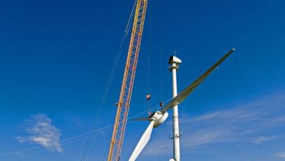 Bild: tr
Windradbau bei Ellenfeld.