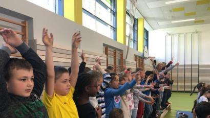 Bild: exb
"Kinderoper Papageno" in der Grundschule Neustadt.