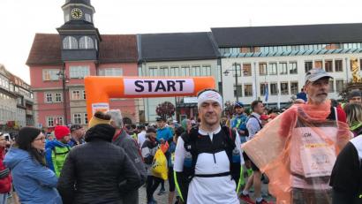 Bild: wat
Stefan Kuchinka von der DJK Pressath geht beim Rennsteiglauf im Thüringer Wald an den Start.