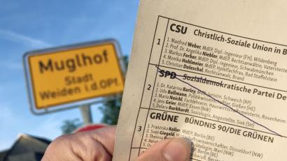 Bild: Gabi Schönberger
Die Muglhofer wählen auch gern mal extrem. Das haben sie am Sonntag wieder bei der Europawahl bewiesen, als sie der SPD keine einzige Stimme gaben. Auch die AfD wurde kräftig abgestraft.