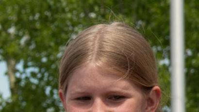 Bild: exb
Luise Döhler bei der Siegerehrung.