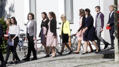 Bild: Hirsch
Die Jugendlichen feierten in der Erlöserkirche ihre Konfirmation.