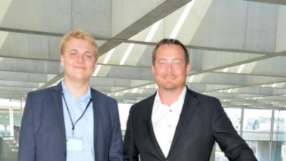 Bild: exb
Treffen am Rande des Planspiels "Jugend und Parlament": Bundestagsabgeordneter Uli Grötsch hatte Oliver Löckler dazu nach Berlin eingeladen.