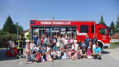 Bild: rn
Spannende Schulstunden erlebten die Kinder der Markus-Gottwald-Schule bei der Feuerwehr.