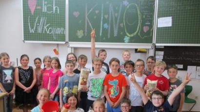 Bild: njn
Viel Spaß hatten die Viertklässler bei der Filmproduktion und die erste Klasse beim Anschauen des Ganzen.