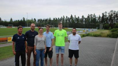 Bild: sne
Das Orga-Team um Franziska Reiter freut sich auf zahlreiche Besucher zum Familiensportfest.