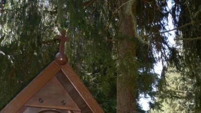 Bild: rn
Eine stete Erinnerung an Hans Wöhrl bleibt der von ihm vor 40 Jahren gestiftete Bildstock am Waldlehrpfad.