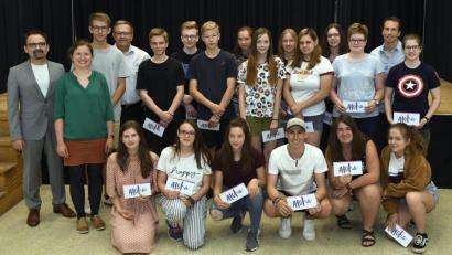 Bild: Petra Hartl
Die Teilnehmer der Klasse 10 b des Erasmus-Gymnasiums gewannen mit einem Schnitt von 34,3 Kilometern pro Kopf.