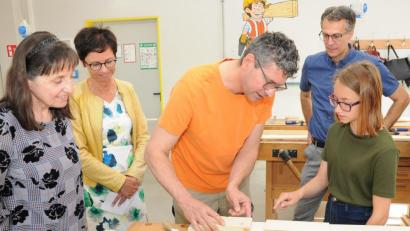 Bild: exb
Experten brachten den Schülern ihr Handwerk näher.
