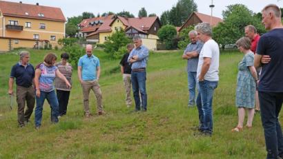 Bild: nm
Ein Spaziergang durch ein außergewöhnliches Fleckchen Erde stand am Freitagabend an. Am Rande von Hildweinsreuth kümmert sich der Bund Naturschutz um eine Fläche mit Magerrasen und einem Feuchtgebiet.