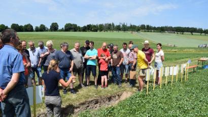 Bild: bnr
Eine geaue Bodenanalyse erlaubt Rückschlüsse auf die Bodenstruktur.