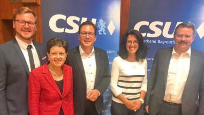 Bild: hai
CSU-Kreischefin Gudrun Brendel-Fischer (Zweite, von links) wurde bei der Kreisdelegiertenversamnmlung in ihren Amt bestätigt.