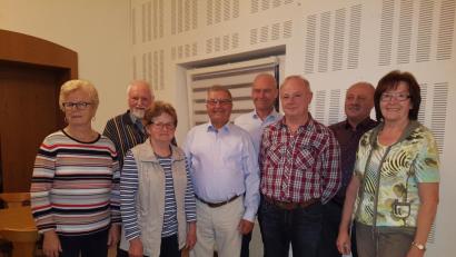 Bild: Irene Reng/exb
Geehrte Mitglieder (von links): Rosa Mertel, Winfried Wirth, Irmgard Inzelperger, Klaus Schluze, Erwin Reng, Josef Schanderl, Georg Donhauser, Sieglinde Pipetz