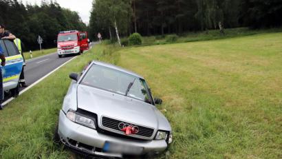 Bild: jma
Weil ein Reh auf die Straße gesprungen war, kam ein Mann mit seinem Audi von der Straße ab.