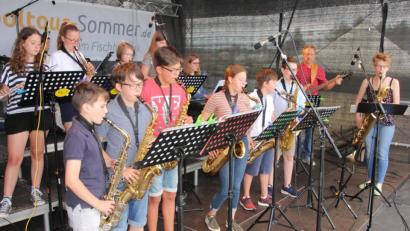 Bild: kro
Die Junior-Combo der KMS spielte beim Frühschoppen auf.