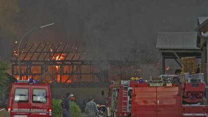 Archivbild: tr
2004 gab es im Sägewerk in Stein einen Großbrand. Der Schaden lag bei rund fünf Millionen Euro.