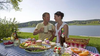 Bild: exb/Tourismuszentrum Oberpfälzer Wald
Eine Wanderung samt Picknick wird am 27. Juli auf dem Goldsteig angeboten.