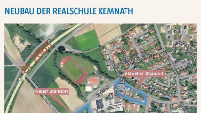 Bild: Stadt Kemnath
Der neue Standort liegt ganz in der Nähe der alten Realschule.