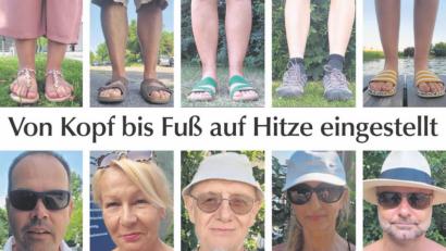 Bild: exb
Auf der Suche nach Abkühlung: Was tragen die Amberger bei diesem Wetter oben- und untenrum?
