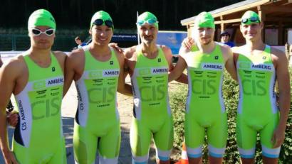Bild: bha
Das CIS-Herrenteam mit (von links) Felix Sommerer, Ben Eckl, Rouven Oeckl, Noah Treptow und Philip Rysavy.