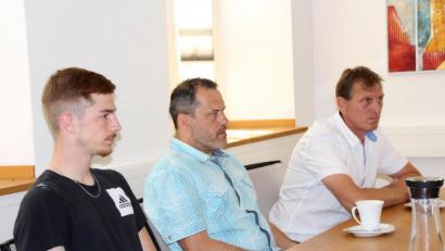 Bild: Polizei
Die drei Geehrten (von links): Andreas Spitzner, Markus Donhauser und Markus Graf.