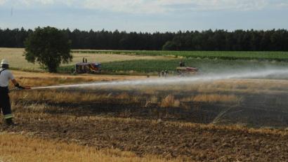 Bild: gf
Brand eines Feldes in Garsdorf.