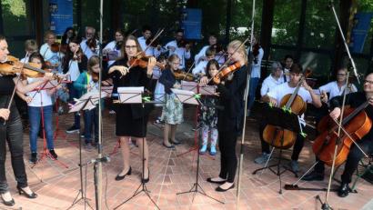 Bild: Kunz
Das Streicherensemble der Franz-Grothe-Schule.