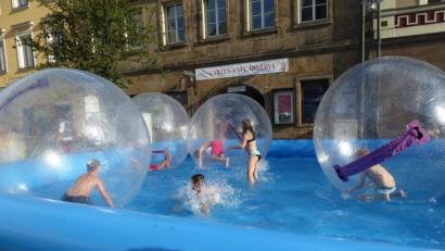 Bild: bba
Das Aqua-Zorbing war für die Kinder ein ganz besonderes Erlebnis.