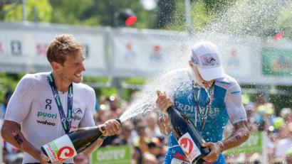 Bild: Daniel Karmann/dpa
Andreas Dreitz aus Lichtenfels hat erstmals den Triathlon-Klassiker in Roth gewonnen.