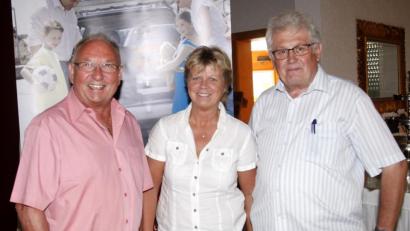 Bild: Hirsch
Ludwig Blüml. Annett Friedmann und Anton Herrmann (von links) sprachen bei der ACE-Versammlung.