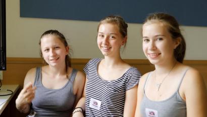 Bild: exb
Das Team KiwiKraft aus Weiden: von links Sarah Böckl, Ilona Feldmann, Helena Reisinger.