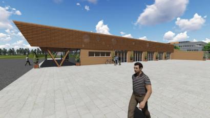 Grafik: Architekturbüro Günther Lenk
Entwürfe zur Halle der Firma Lippert in Eschenbach vom Architekturbüro Günther Lenk.