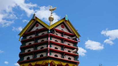 Bild: do
Der Taubenturm von Josef Henfling ist ein echter Hingucker.