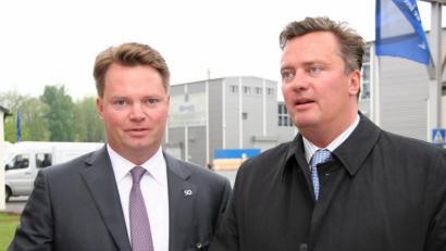Bild: popp 
Freuen sich über den Erfolg ihres Projekts "Allianz für die berufliche Bildung Ostbayern": Lars (links) und Christian Engel von BHS Corrugated