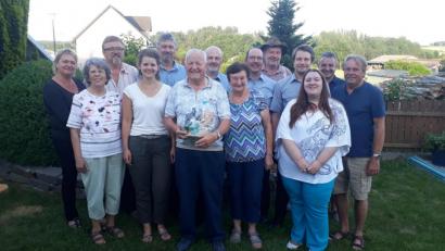 Bild: exb/Simon Windschiegl
Josef Schricker feiert mit vielen Gratulanten seinen halbrunden Geburtstag.