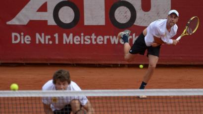 Bild: ref
Peter Heller und Pascal Brunner (rechts) waren sowohl im Einzel als auch im Doppel chancenlos.