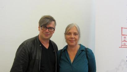 Bild: aks
Die Literatur-Sommerfest-Gäste Ulrike Anna Bleier und Jaroslav Rudiš .