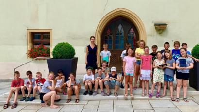 Bild: fdl
Viel gelernt über die Stadt Hirschau haben die Buben und Mädchen der 4. Klasse beim medienpädagogischen Projekt von Verena Sperber.