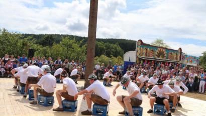 Bild: ral
Sie ruhen durchaus nicht aus die Kirwaburschen