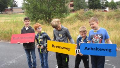 Bild: exb
Verkehrserziehung an der Realschule im Stiftland Waldsassen.