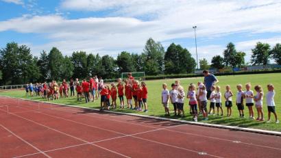 Bild: wro
15 Teams aus der nördlichen Oberpfalz waren bei der 2. Kreissschülerrunde Kinderleichtathletik im Wiesauer Sportzentrum vertreten, um sich für das Ostbayernfinale in Regensburg zu qualifizieren.