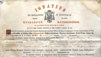 Bild: fvo
Urkunde aus dem Jahr 1904.