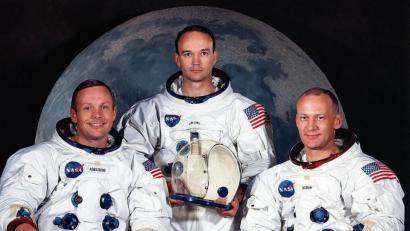 Bild:  Nasa/epa/dpa
Die Besatzung von "Apollo 11", die Astronauten Neil Armstrong (l-r), Michael Collins und Edwin Aldrin.