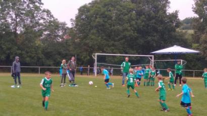 Bild: ffz
Trotz regnerischen Wetters geben die Fußballer beim Soccercup in Pressath ihr Bestes.
