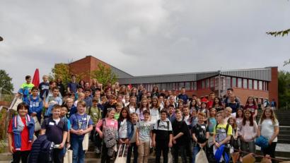 Bild: exb
Einen Preis errechnen sich die "Augustinus"-Schüler in diesem Jahr nicht, aber immerhin sind sie die Gruppe mit den meisten Teilnehmern.