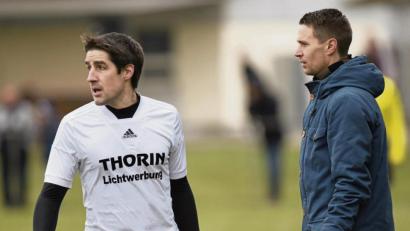 Bild: aho
Das Trainerduo Christian Zechmann (links) und Christian Most bei der SpVgg Pfreimd. Beide waren dort sehr erfolgreich.
