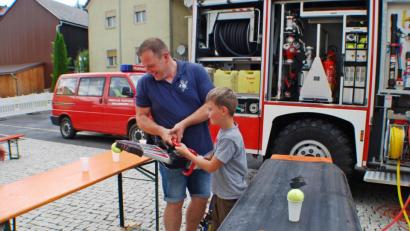 Bild: enz
Geschicklichkeitsübungen standen auf dem Programm der Öffentlichen Feuerwehrübung