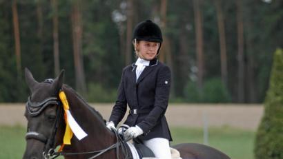 Bild: otr
Lisa-Marie Kick aus Weiden, ein vielsprechendes Taltent im Dressursattel.