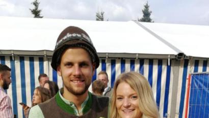 Bild: wku
Lukas Ostfalk und Katharina Zumpe amtieren für ein Jahr als Oberkirwapaar der Kirchweih in Ranna-Mosenberg.