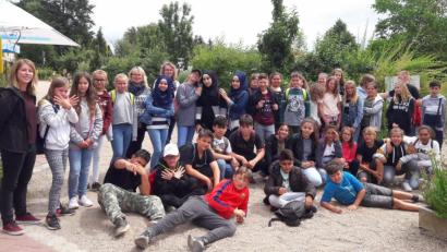 Bild: cr
"Voll cool" finden die Schüler der Mittelschule ihren Besuch im Umweltgarten des Klosters Waldsassen